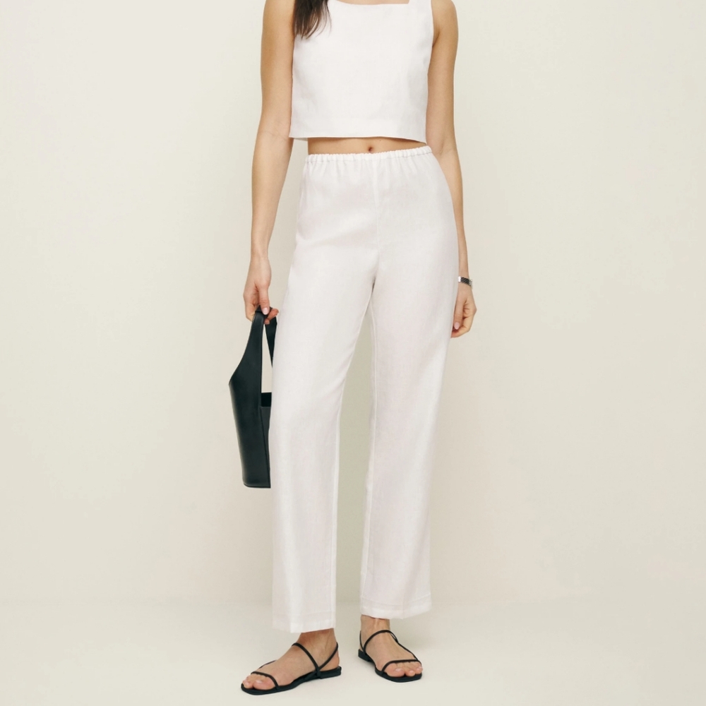 NWT Reformation Remi cropped linen pants